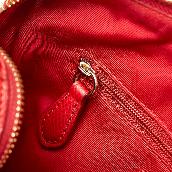 コーチ ハンドバッグ ショルダーバッグ 2WAY F33329 レッド レザー レディース COACH 【中古】