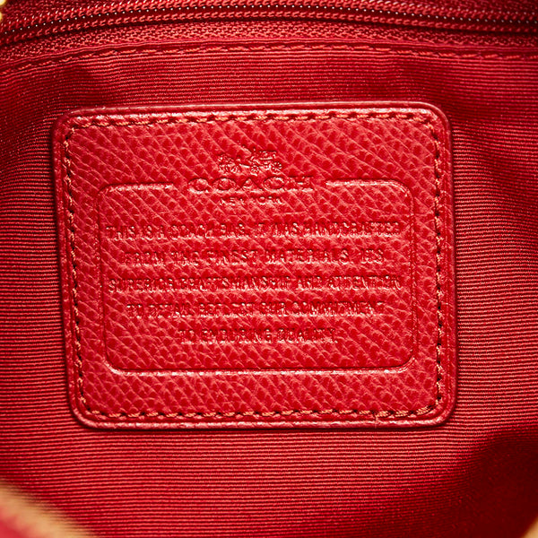 コーチ ハンドバッグ ショルダーバッグ 2WAY F33329 レッド レザー レディース COACH 【中古】