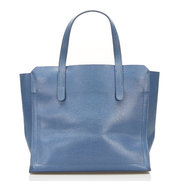 フルラ ハンドバッグ ブルー レザー レディース Furla 【中古】
