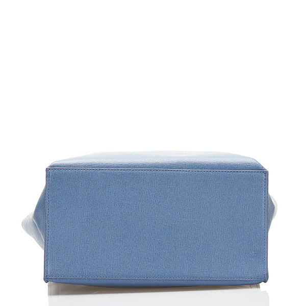 フルラ ハンドバッグ ブルー レザー レディース Furla 【中古】