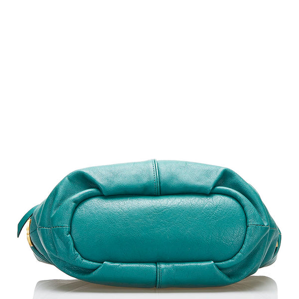 サマンサタバサ ハンドバッグ ショルダーバッグ 2WAY グリーン レザー レディース Samantha Thavasa 【中古】