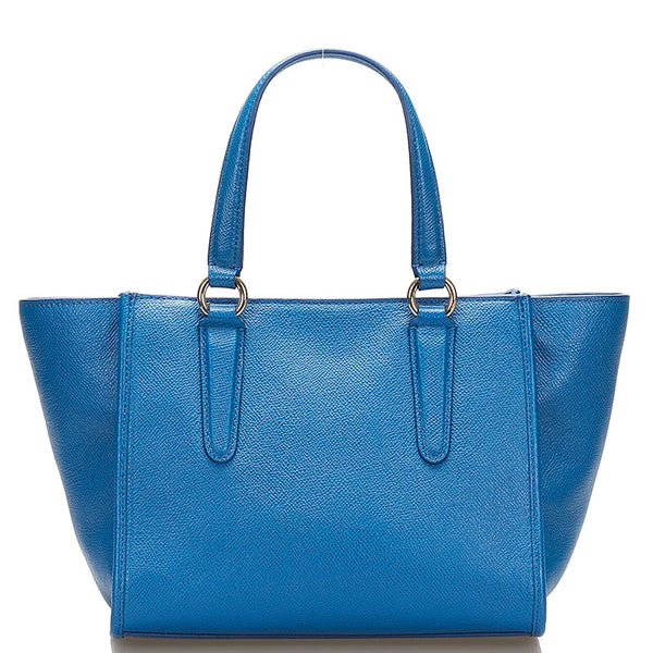 コーチ ハンドバッグ ショルダーバッグ 2WAY ブルー レザー レディース COACH 【中古】