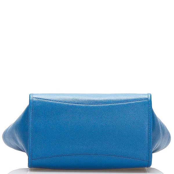 コーチ ハンドバッグ ショルダーバッグ 2WAY ブルー レザー レディース COACH 【中古】