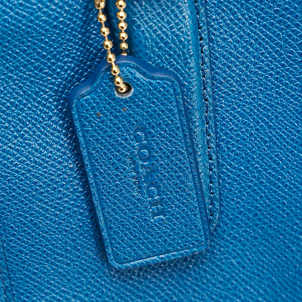 コーチ ハンドバッグ ショルダーバッグ 2WAY ブルー レザー レディース COACH 【中古】