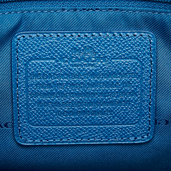 コーチ ハンドバッグ ショルダーバッグ 2WAY ブルー レザー レディース COACH 【中古】