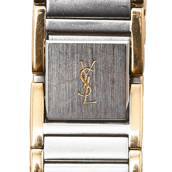 サンローラン シチズン製 腕時計 4620-E62267YO クオーツ ゴールド文字盤 ステンレススチール レディース SAINT LAURENT 【中古】