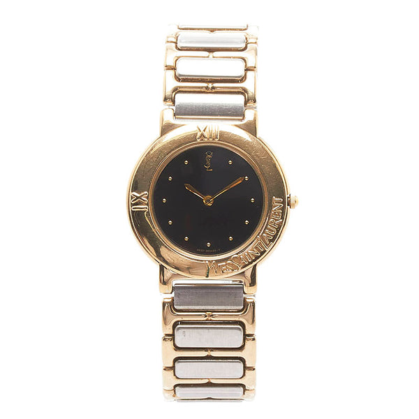 サンローラン 腕時計 4620-E60957Y クオーツ ホワイト文字盤 ステンレススチール レディース SAINT LAURENT 【中古】