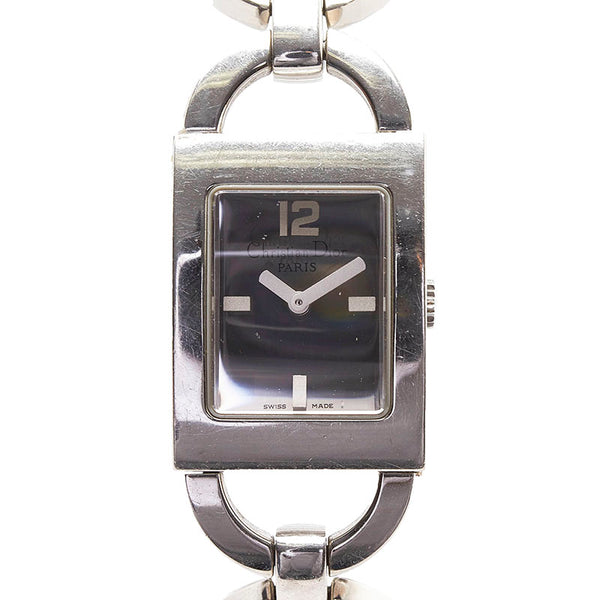 ディオール 腕時計 D78-109 クオーツ シルバー文字盤 ステンレススチール レディース Dior 【中古】