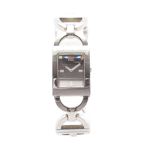 ディオール 腕時計 D78-109 クオーツ シルバー文字盤 ステンレススチール レディース Dior 【中古】