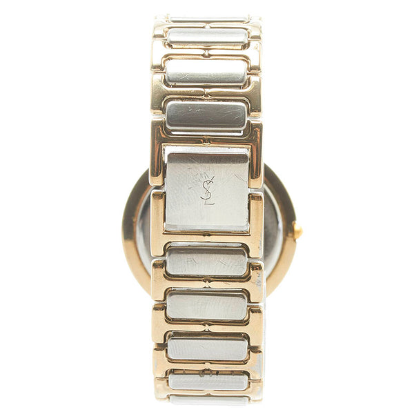 サンローラン シチズン製 コンビ 腕時計 4620-E60957Y クオーツ ブルー文字盤 ステンレススチール レディース SAINT LAURENT 【中古】