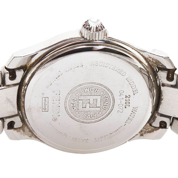 フェンディ コンビ 腕時計 210L クオーツ ホワイト文字盤 ステンレススチール レディース FENDI 【中古】
