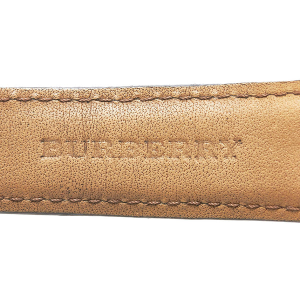 バーバリー 腕時計 BU1700 クオーツ ホワイト文字盤 ステンレススチール レザー メンズ BURBERRY 【中古】