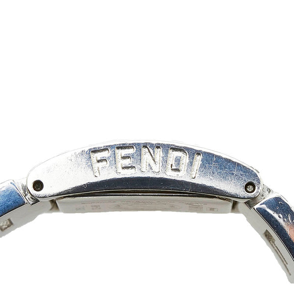 フェンディ ステラ 腕時計 3150L クオーツ ブラック文字盤 ステンレススチール レディース FENDI 【中古】