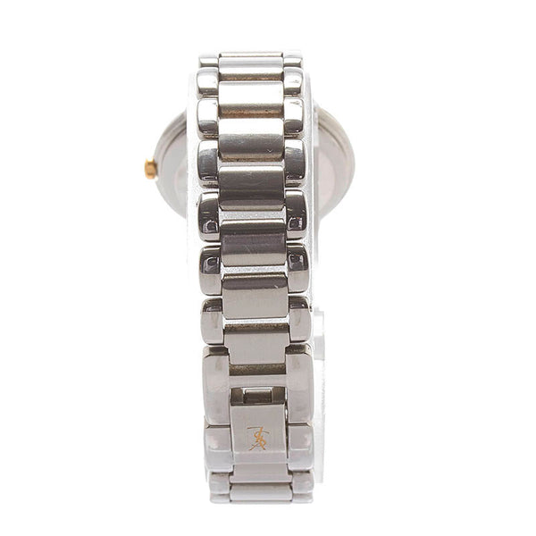 サンローラン 腕時計 5930-F91474 クオーツ ブルー文字盤 ステンレススチール レディース SAINT LAURENT 【中古】