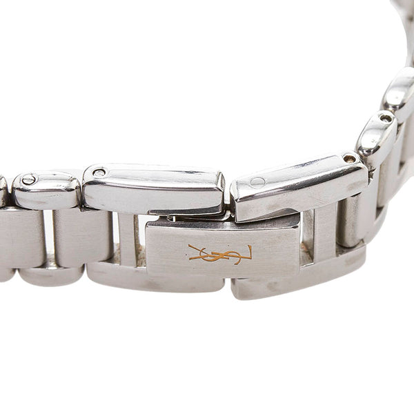 サンローラン 腕時計 5930-F91474 クオーツ ブルー文字盤 ステンレススチール レディース SAINT LAURENT 【中古】