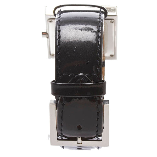 フェンディ FFロゴ 腕時計 024-4000L クオーツ シルバー文字盤 ステンレススチール レザー レディース FENDI 【中古】