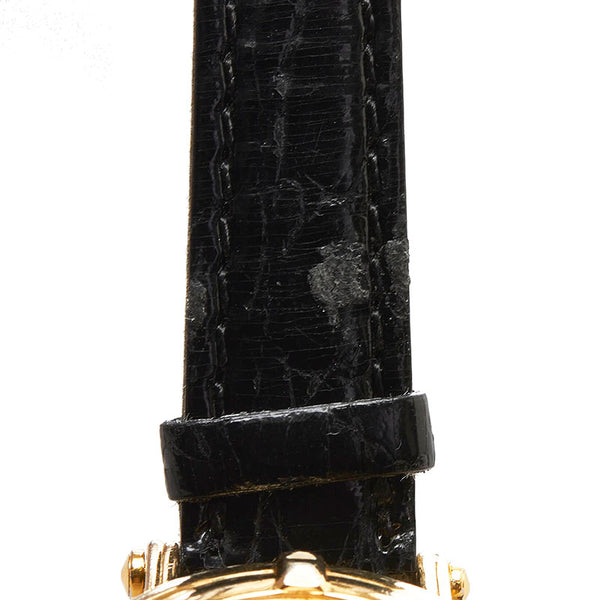 サンローラン ベルト(社外品) 腕時計 5420-F46649Y クオーツ ホワイト文字盤 ステンレススチール レザー レディース SAINT LAURENT 【中古】