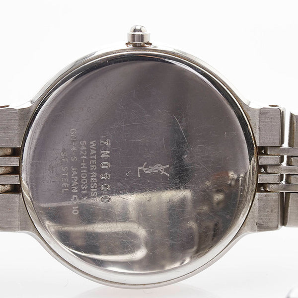 サンローラン 腕時計 5421-H10031Y クオーツ ブラック文字盤 ステンレススチール レディース SAINT LAURENT 【中古】