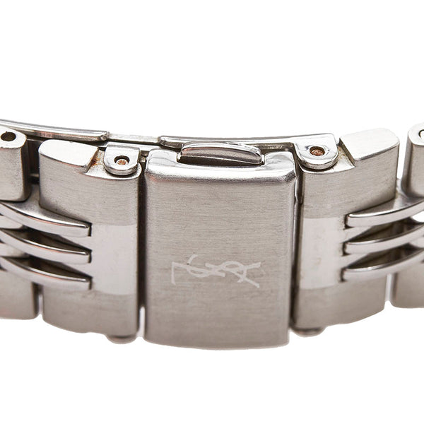 サンローラン 腕時計 5421-H10031Y クオーツ ブラック文字盤 ステンレススチール レディース SAINT LAURENT 【中古】