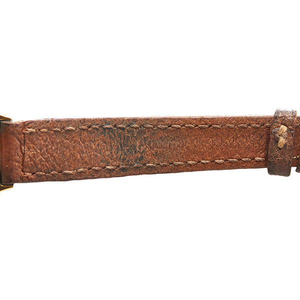 サンローラン 腕時計 クオーツ ホワイト文字盤 ステンレススチール レザー レディース SAINT LAURENT 【中古】