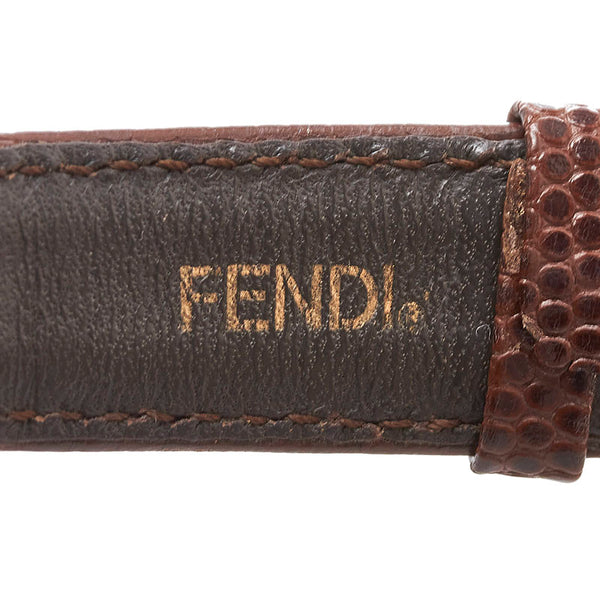 フェンディ 腕時計 320G クオーツ ホワイト文字盤 ステンレススチール レザー レディース FENDI 【中古】