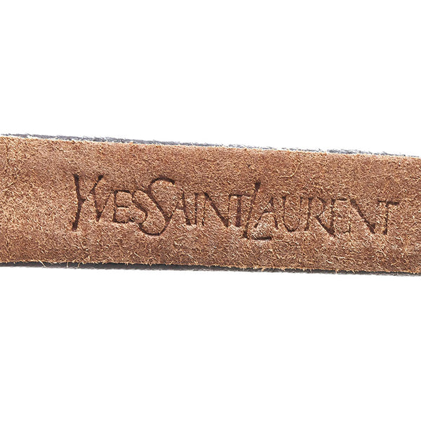 サンローラン 腕時計 1032 H23028 Y クオーツ シルバー文字盤 ステンレススチール レザー レディース SAINT LAURENT 【中古】