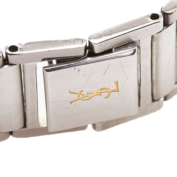 サンローラン シチズン製 腕時計 2823-268458YO クオーツ ホワイト文字盤 ステンレススチール レディース SAINT LAURENT 【中古】