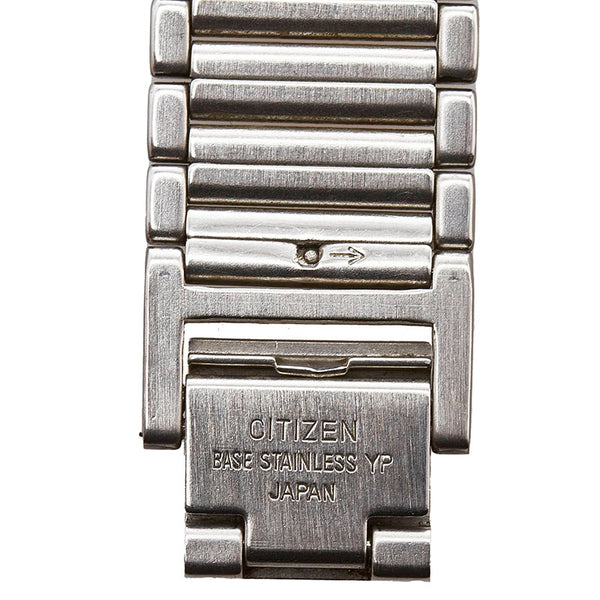 サンローラン シチズン製 腕時計 2823-268458YO クオーツ ホワイト文字盤 ステンレススチール レディース SAINT LAURENT 【中古】