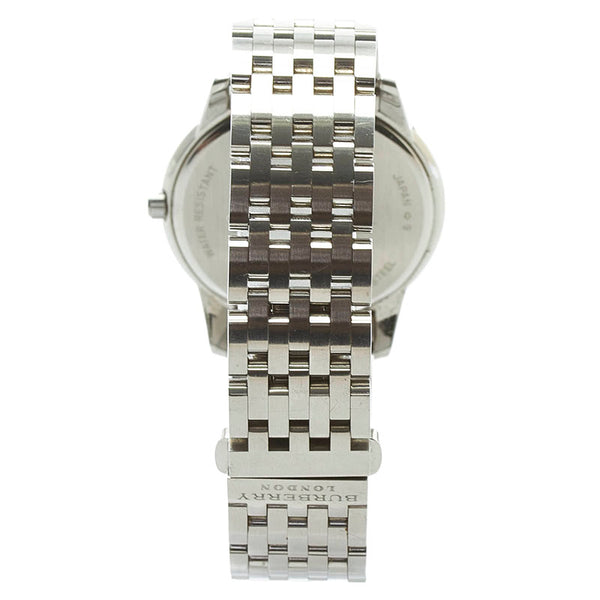 バーバリー 腕時計 1036-H27783TA クオーツ シルバー文字盤 ステンレススチール メンズ BURBERRY 【中古】