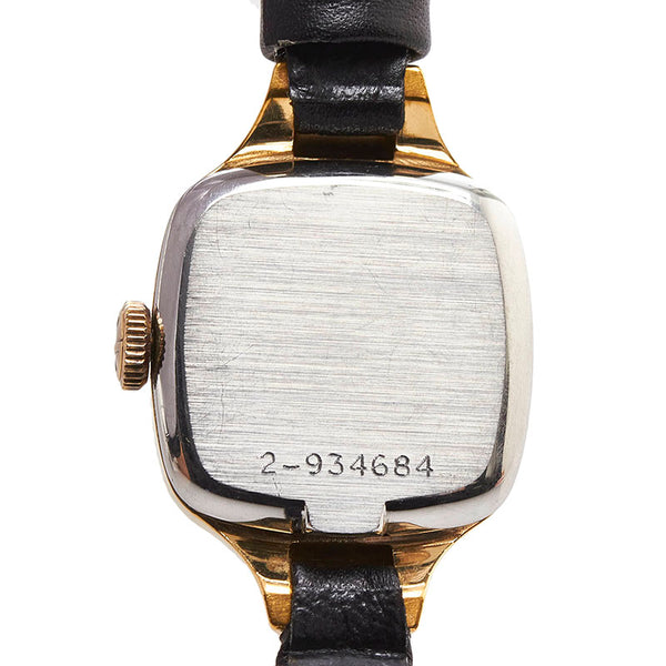 ディオール ブローバ 腕時計 手巻き ゴールド文字盤 ステンレススチール レザー レディース Dior 【中古】