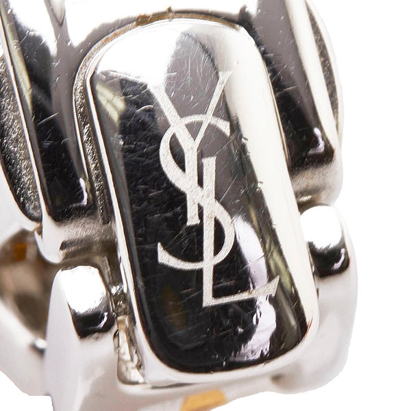 サンローラン 腕時計 5421-H08134 クオーツ ホワイト文字盤 ステンレススチール レディース SAINT LAURENT 【中古】