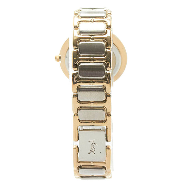 サンローラン 腕時計 2200-229789 クオーツ ブルー文字盤 ステンレススチール レディース SAINT LAURENT 【中古】