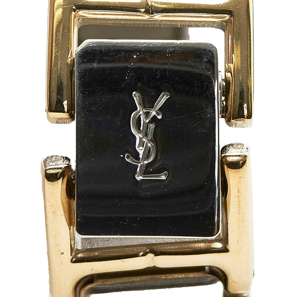 サンローラン 腕時計 2200-229789 クオーツ ブルー文字盤 ステンレススチール レディース SAINT LAURENT 【中古】