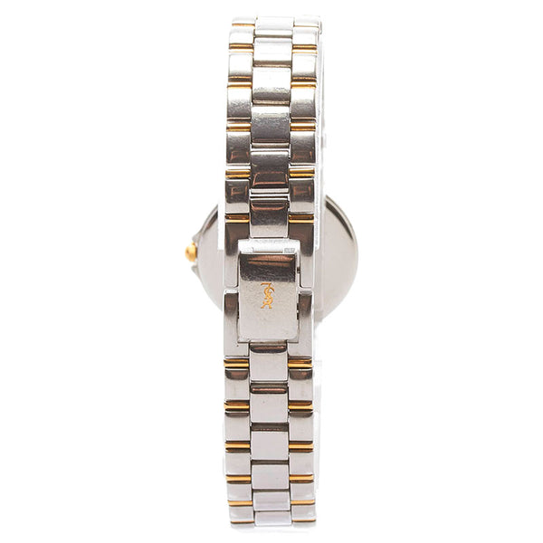 サンローラン 腕時計 4630-E63468Y クオーツ ホワイト文字盤 ステンレススチール レディース SAINT LAURENT 【中古】