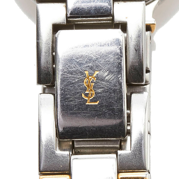 サンローラン 腕時計 4630-E63468Y クオーツ ホワイト文字盤 ステンレススチール レディース SAINT LAURENT 【中古】