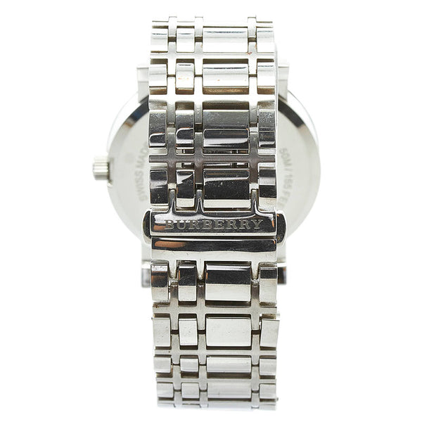 バーバリー ヘリテージ 腕時計 BU1350 クオーツ シルバー文字盤 ステンレススチール メンズ BURBERRY 【中古】