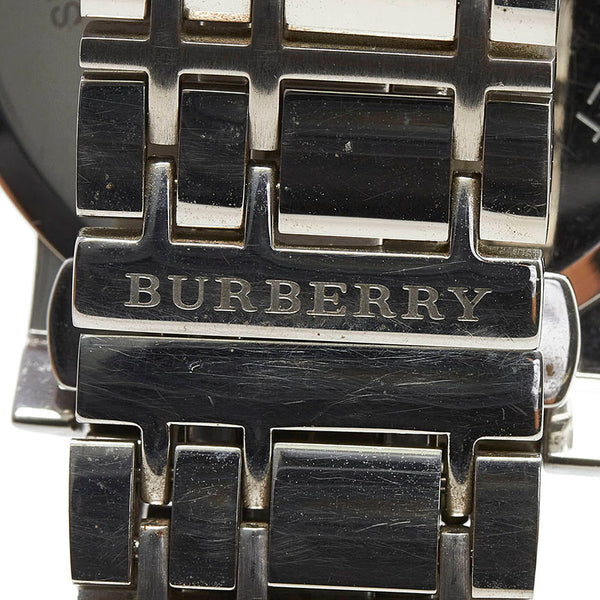 バーバリー ヘリテージ 腕時計 BU1350 クオーツ シルバー文字盤 ステンレススチール メンズ BURBERRY 【中古】