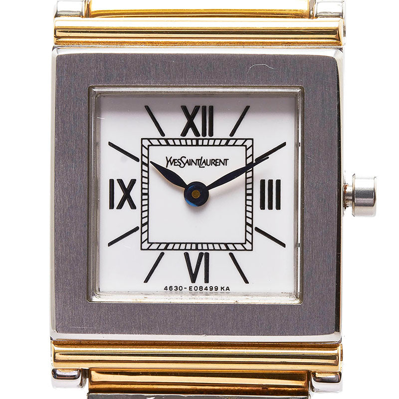 サンローラン 腕時計 4625-E68621 クオーツ ステンレススチール レディース SAINT LAURENT 【中古】