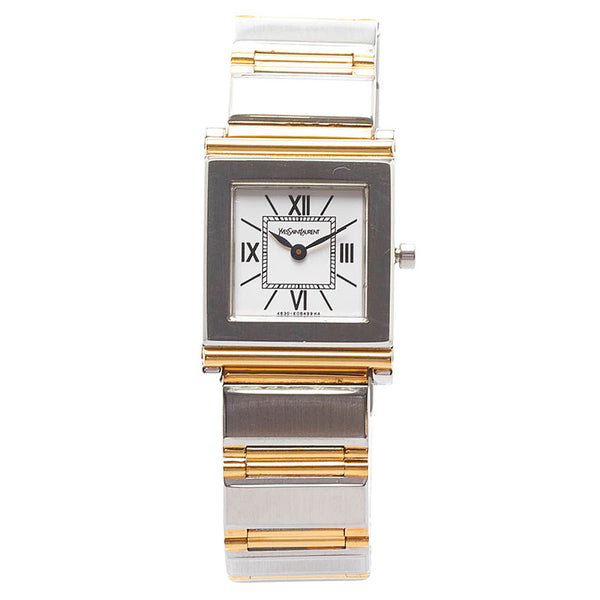 サンローラン 腕時計 4625-E68621 クオーツ ステンレススチール レディース SAINT LAURENT 【中古】