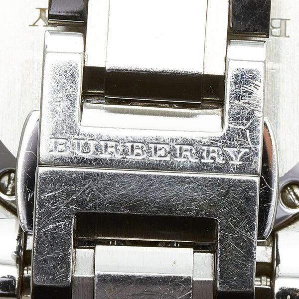 バーバリー 腕時計 BU9101 クオーツ ブラック文字盤 ステンレススチール メンズ BURBERRY 【中古】