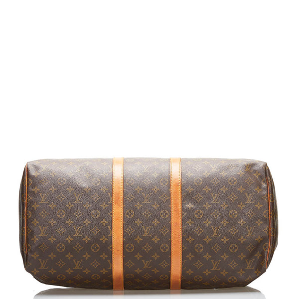 ルイ ヴィトン モノグラム キーポル55 ボストンバッグ トラベルバッグ M41424 ブラウン PVC レザー レディース LOUIS VUITTON 【中古】