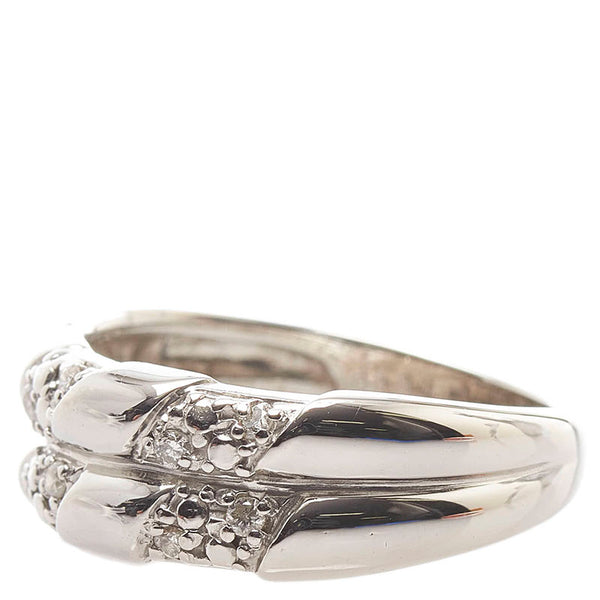 Pt1000 プラチナ ダイヤ0.13ct 三越 リング 指輪 レディース 12号 【中古】