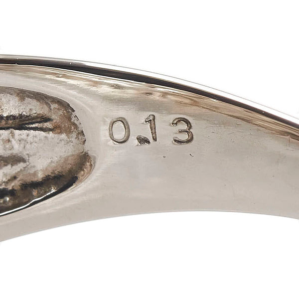 Pt1000 プラチナ ダイヤ0.13ct 三越 リング 指輪 レディース 12号 【中古】