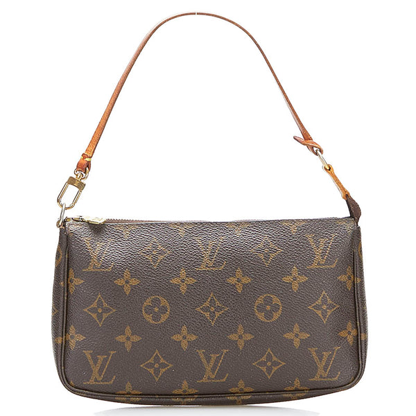 ルイ ヴィトン モノグラム アクセソワール ポーチ ポシェット M51980 ブラウン PVC レザー レディース LOUIS VUITTON 【中古】