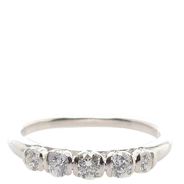 Pt900 プラチナ ダイヤ0.55ct ギンザタナカ リング 指輪 レディース 15号 【中古】