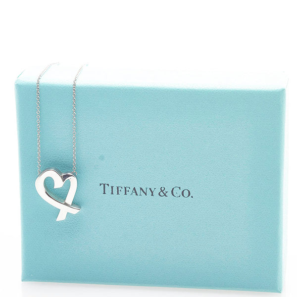 ティファニー ラピングハート ネックレス SV925 シルバー レディース TIFFANY&Co. 【中古】