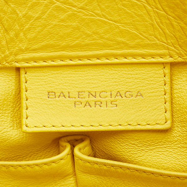 バレンシアガ ペーパー ハンドバッグ トートバッグ 236701 イエロー レザー レディース BALENCIAGA 【中古】