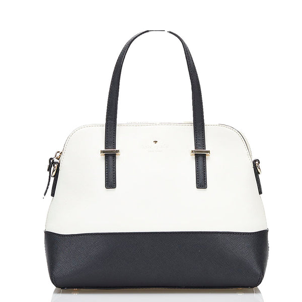 ケイトスペード ハンドバッグ ショルダーバッグ 2WAY PXRU4471 ホワイト ブラック レザー レディース Kate Spade 【中古】