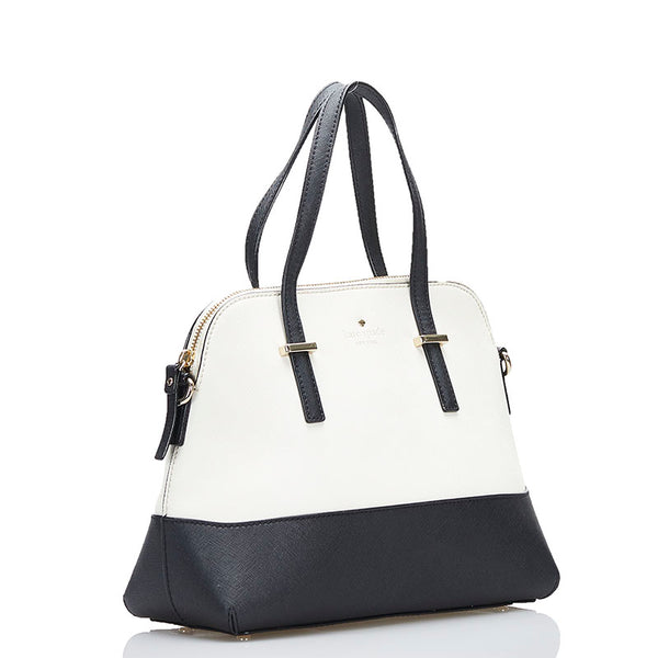 ケイトスペード ハンドバッグ ショルダーバッグ 2WAY PXRU4471 ホワイト ブラック レザー レディース Kate Spade 【中古】