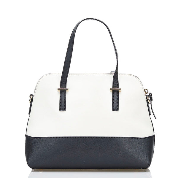 ケイトスペード ハンドバッグ ショルダーバッグ 2WAY PXRU4471 ホワイト ブラック レザー レディース Kate Spade 【中古】
